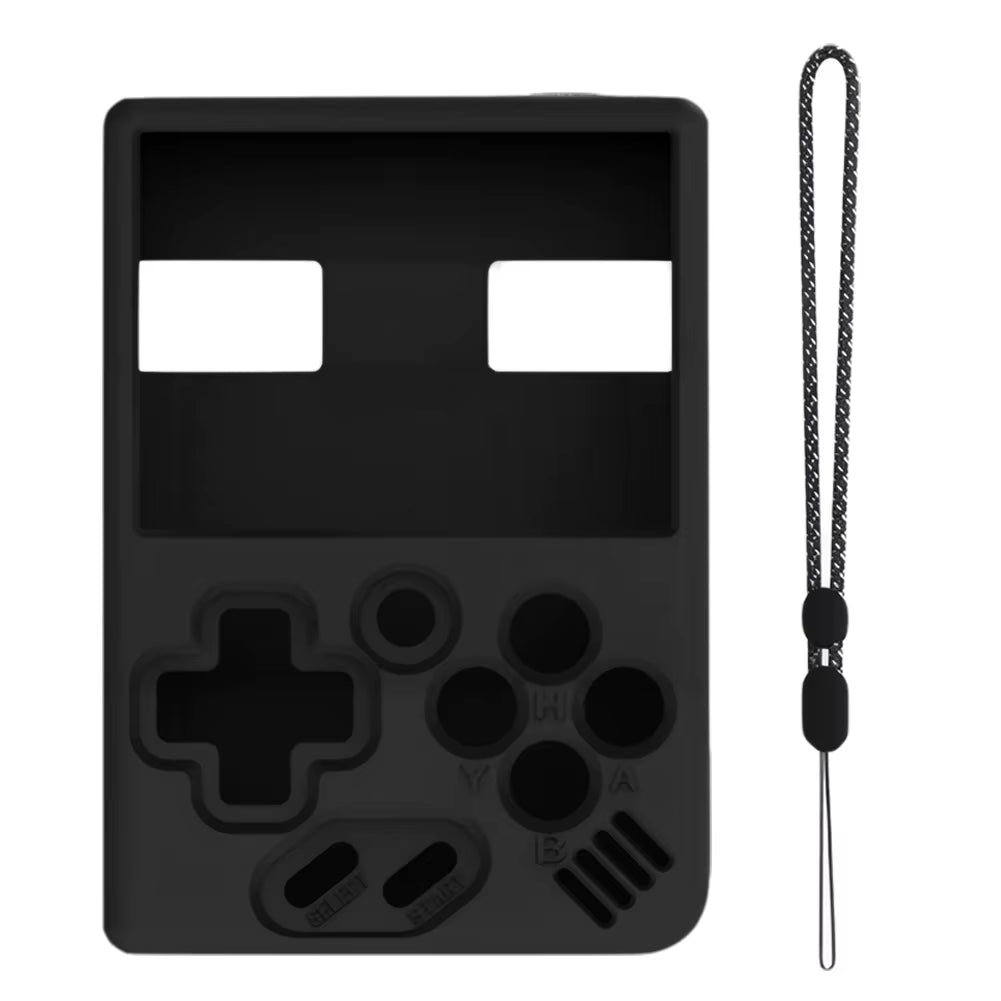 Silicone Protection Skin for MIYOO Soft Case Cover Sleeve Anti-Scratch Non-Slip with Lanyard for MIYOO MINI plus Game Console