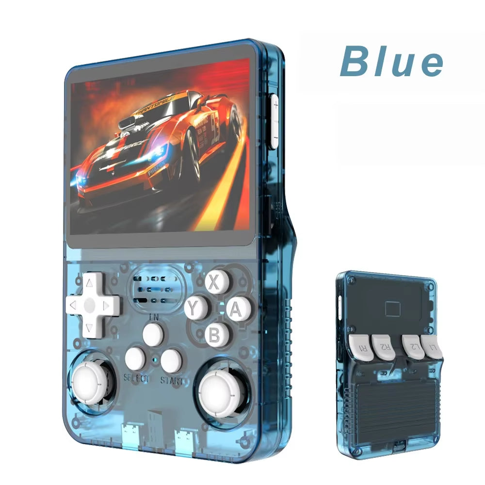 20000 Games R36S Retro Game Console 3.5-Inch Linux Open-Source System Portable Handheld Game Console with 64G for Children Gifts