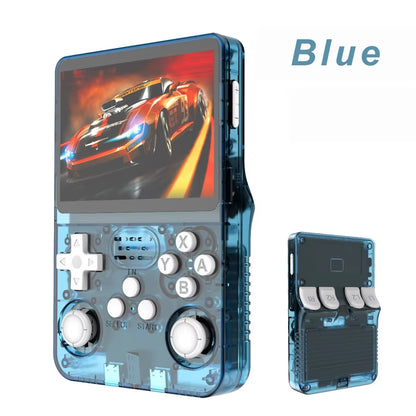 20000 Games R36S Retro Game Console 3.5-Inch Linux Open-Source System Portable Handheld Game Console with 64G for Children Gifts
