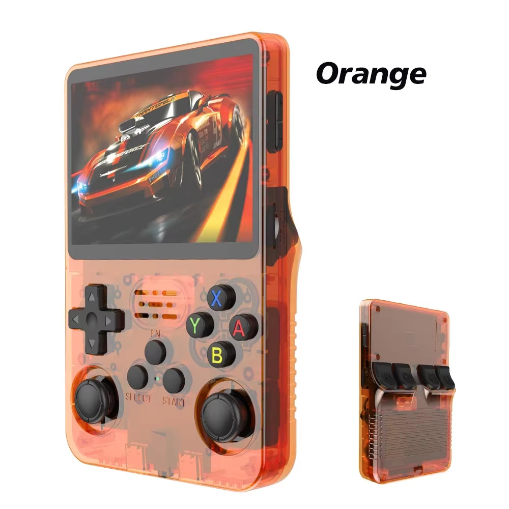 20000 Games R36S Retro Game Console 3.5-Inch Linux Open-Source System Portable Handheld Game Console with 64G for Children Gifts