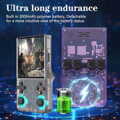 2025 R36 Ultra Open Source R36S Video Game Console Linux System 4.0 Inch IPS Screen Portable Pocket Video Player 64G Best Games