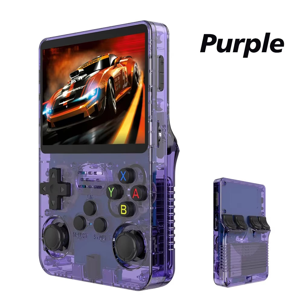 20000 Games R36S Retro Game Console 3.5-Inch Linux Open-Source System Portable Handheld Game Console with 64G for Children Gifts
