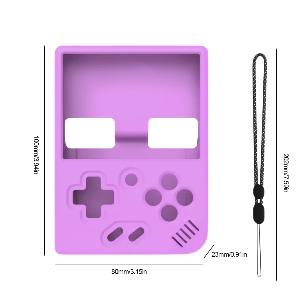 Silicone Protection Skin for MIYOO Soft Case Cover Sleeve Anti-Scratch Non-Slip with Lanyard for MIYOO MINI plus Game Console
