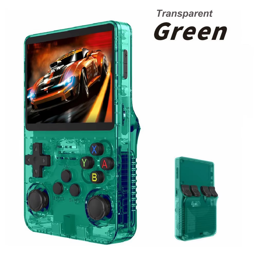 20000 Games R36S Retro Game Console 3.5-Inch Linux Open-Source System Portable Handheld Game Console with 64G for Children Gifts