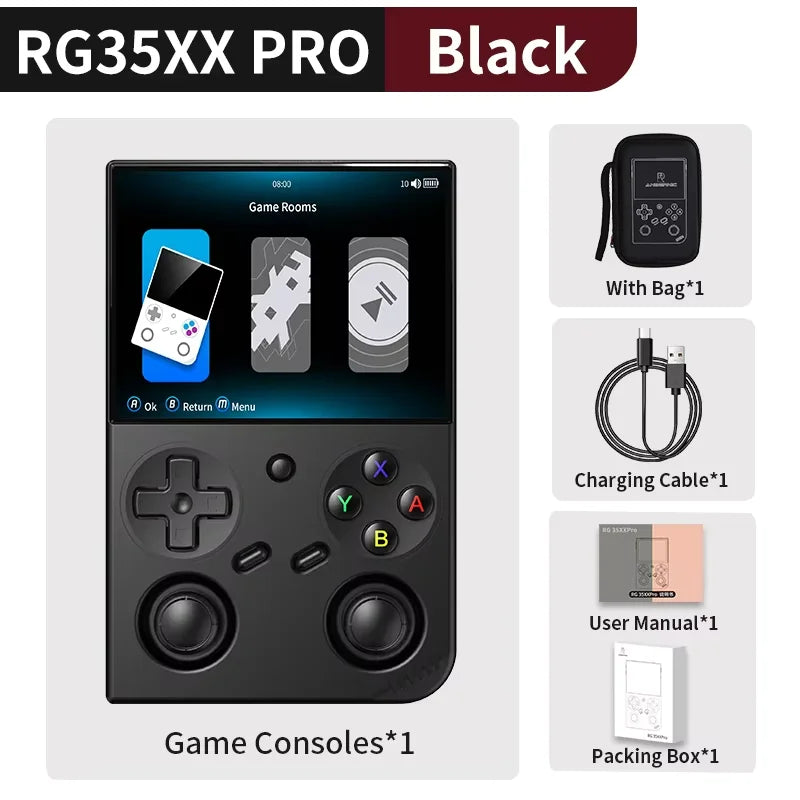 RG35XX PRO RG 35XXPRO Retro Handheld Game Console Retro Video Gaming Player Linux 64-Bit 3.5IPS Screen3200Mah 256G PSP