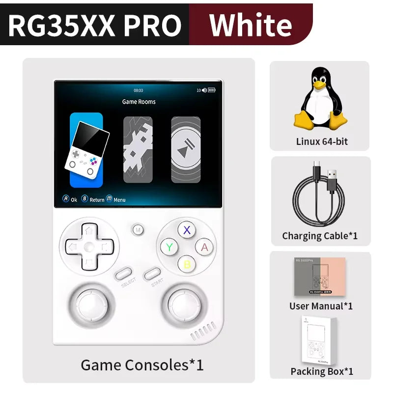 RG35XX PRO RG 35XXPRO Retro Handheld Game Console Retro Video Gaming Player Linux 64-Bit 3.5IPS Screen3200Mah 256G PSP