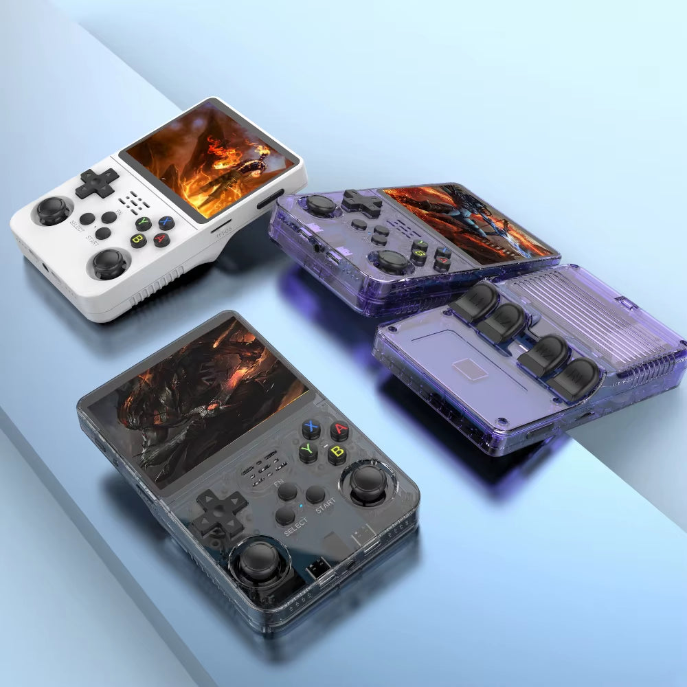 20000 Games R36S Retro Game Console 3.5-Inch Linux Open-Source System Portable Handheld Game Console with 64G for Children Gifts