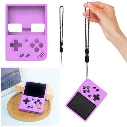 Silicone Protection Skin for MIYOO Soft Case Cover Sleeve Anti-Scratch Non-Slip with Lanyard for MIYOO MINI plus Game Console