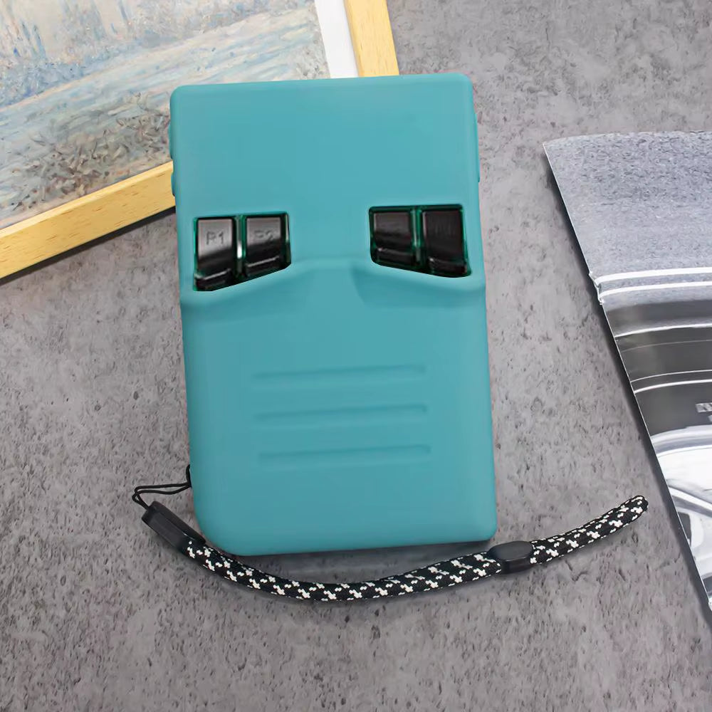 Silicone Case for RG35XX Pro with Wrist Strap Full Fit Shockproof Anti-Scratch Non-Slip All-Round Protection Soft Shell Cover