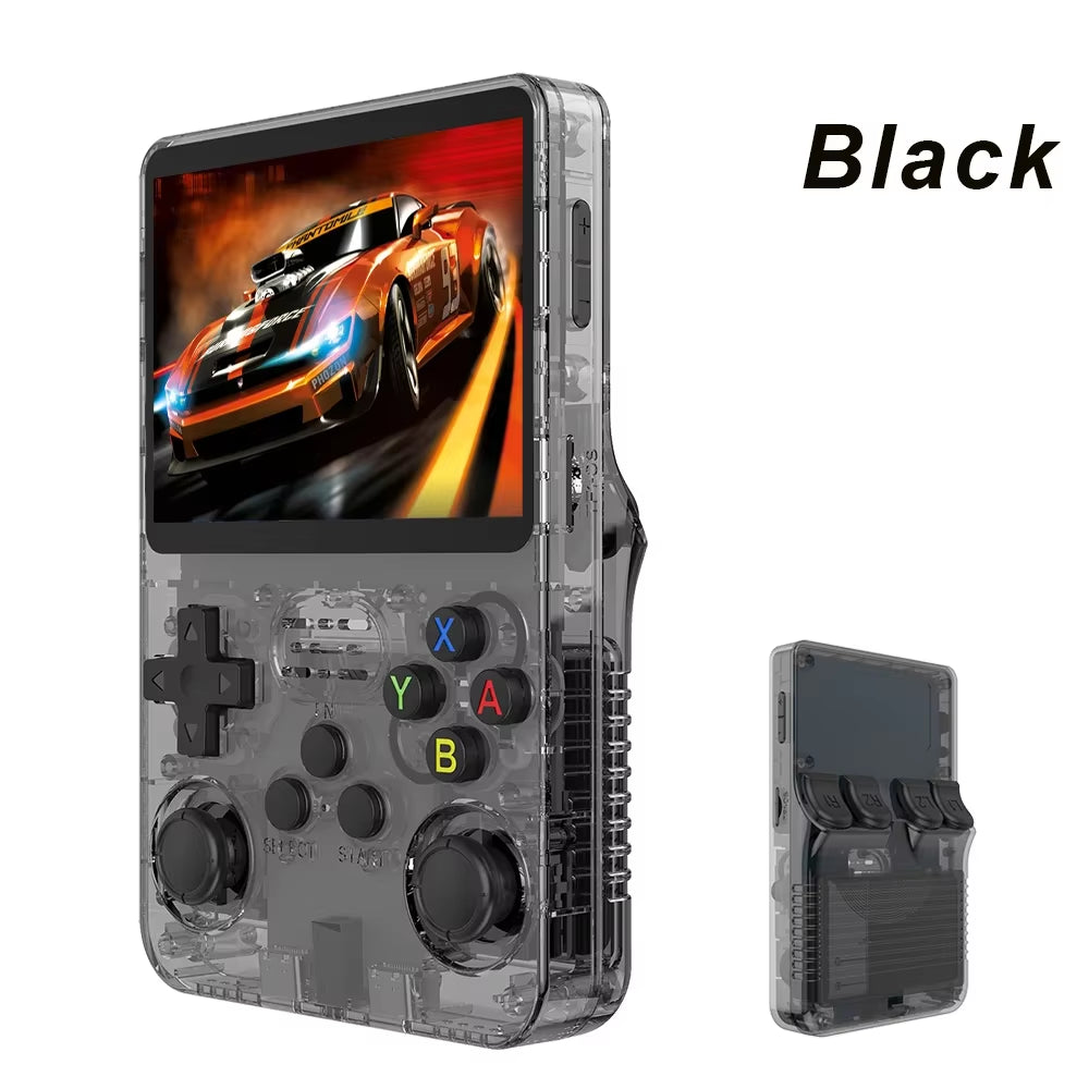 20000 Games R36S Retro Game Console 3.5-Inch Linux Open-Source System Portable Handheld Game Console with 64G for Children Gifts